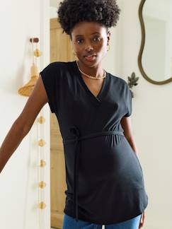 Vêtements de grossesse-T-shirt grossesse col V