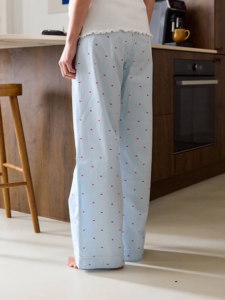 Pyjama cœurs grossesse et allaitement personnalisable bleu ciel 8 - vertbaudet enfant 