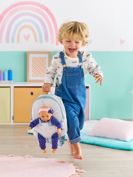 Sac à dos porte-poupon étoiles vert 3 - vertbaudet enfant 