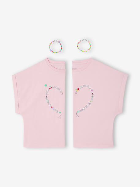 Lot T-shirt et bracelets meilleures amies lilas 2 - vertbaudet enfant 