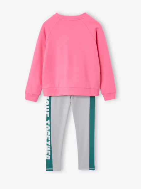 Ensemble legging sweat fille gris chiné 6 - vertbaudet enfant 