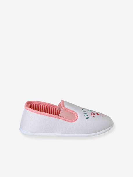Chausson fille textile élastique rose+rose imprimé+rose pâle 15 - vertbaudet enfant 