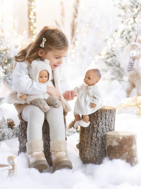 Robe poupons foret enchantée écru 3 - vertbaudet enfant 