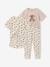 Lot 2 pyjamas ours court et long écru 1 - vertbaudet enfant 