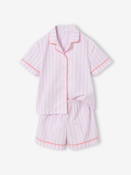 Pyjashort manches courtes à personnaliser lilas 2 - vertbaudet enfant 