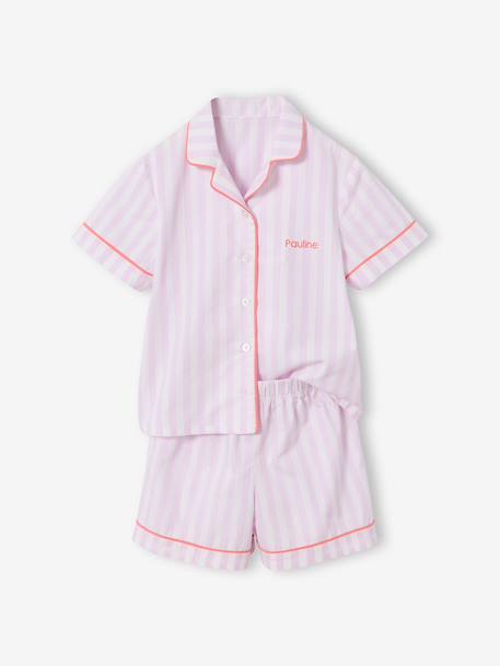 Pyjashort manches courtes à personnaliser lilas 5 - vertbaudet enfant 