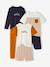 Lot 3 pyjamas vélo long et court caramel 1 - vertbaudet enfant 