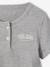 Lot 2 pyjamas court et long gris chiné 10 - vertbaudet enfant 