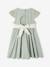 Robe fête patineuse nœud blanc+vert sauge 9 - vertbaudet enfant 