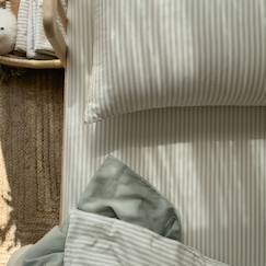 Linge de maison et décoration-Linge de lit bébé-Taie d'oreiller-Taie d'oreiller percale de coton bio rayé