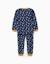 Pyjama long en coton à motif d'étoiles Bleu foncé 2 - vertbaudet enfant 