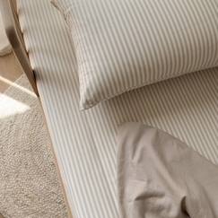 Linge de maison et décoration-Linge de lit bébé-Taie d'oreiller-Taie d'oreiller percale de coton bio rayé