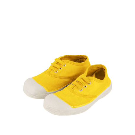 Tennis lacets enfant Bleu vif+Carbone+Citron+Electrique+Gris+Indigo+Kaki+Outre mer+Pomme+Rose+Rose leger+Rose tendre+Soleil 56 - vertbaudet enfant 