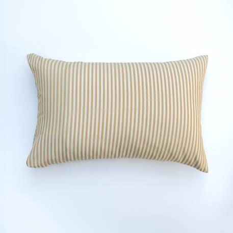 Taie d'oreiller percale de coton bio rayé Rayé ambre+Rayé bleu ardoise+Rayé lin+Rayé peach+Rayé tilleul+Rayé tournesol 6 - vertbaudet enfant 