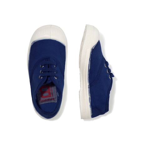 Tennis lacets enfant Bleu vif+Carbone+Citron+Electrique+Gris+Indigo+Kaki+Outre mer+Pomme+Rose+Rose leger+Rose tendre+Soleil 3 - vertbaudet enfant 