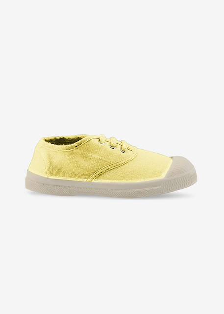 Tennis lacets enfant Bleu vif+Carbone+Citron+Electrique+Gris+Indigo+Kaki+Outre mer+Pomme+Rose+Rose leger+Rose tendre+Soleil 9 - vertbaudet enfant 