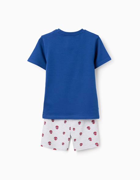 Pyjama court qui brille dans le noir spider-man Bleu 2 - vertbaudet enfant 