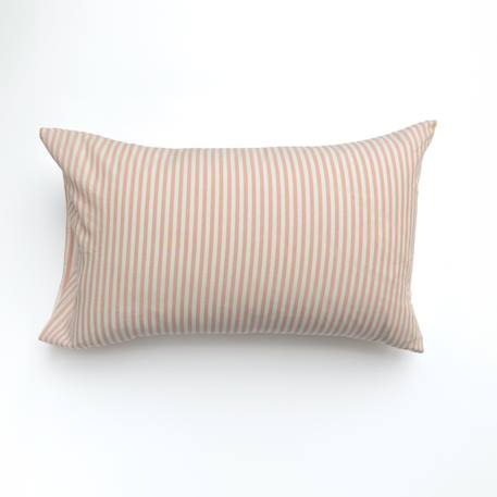 Taie d'oreiller percale de coton bio rayé Rayé ambre+Rayé bleu ardoise+Rayé lin+Rayé peach+Rayé tilleul+Rayé tournesol 24 - vertbaudet enfant 