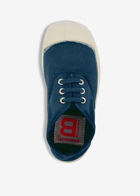 Tennis lacets enfant Bleu vif+Carbone+Citron+Electrique+Gris+Indigo+Kaki+Outre mer+Pomme+Rose+Rose leger+Rose tendre+Soleil 35 - vertbaudet enfant 