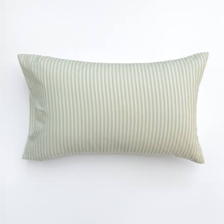 Taie d'oreiller percale de coton bio rayé Rayé ambre+Rayé bleu ardoise+Rayé lin+Rayé peach+Rayé tilleul+Rayé tournesol 30 - vertbaudet enfant 