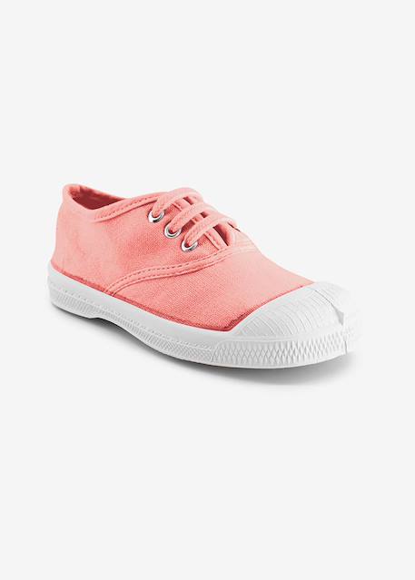 Tennis lacets enfant Bleu vif+Carbone+Citron+Electrique+Gris+Indigo+Kaki+Outre mer+Pomme+Rose+Rose leger+Rose tendre+Soleil 51 - vertbaudet enfant 