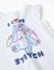 Pyjama court en coton avec imprimé stitch Blanc 3 - vertbaudet enfant 