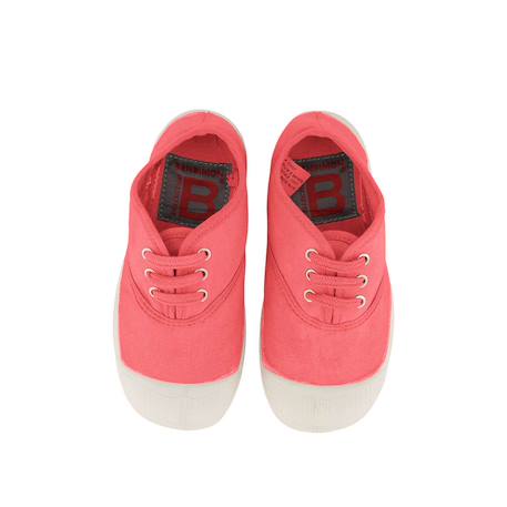 Tennis lacets enfant Bleu vif+Carbone+Citron+Electrique+Gris+Hibiscus+Indigo+Kaki+Outre mer+Pomme+Rose+Rose leger+Rose tendre+Soleil 25 - vertbaudet enfant 