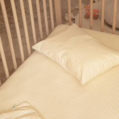Linge de maison et décoration-Linge de lit bébé-Taie d'oreiller-Taie d'oreiller percale de coton bio rayé