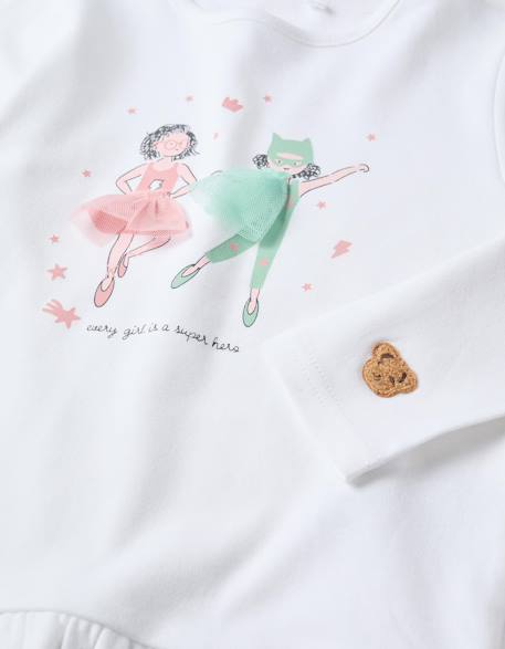 Pyjama à manches longues et imprimé superhero Blanc 3 - vertbaudet enfant 