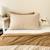 Taie d'oreiller percale de coton bio rayé Rayé ambre+Rayé bleu ardoise+Rayé lin+Rayé peach+Rayé tilleul+Rayé tournesol 2 - vertbaudet enfant 