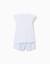 Pyjama court en coton avec imprimé stitch Blanc 2 - vertbaudet enfant 