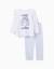Pyjama long en coton à imprimé stitch Blanc 1 - vertbaudet enfant 
