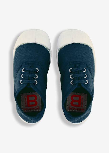 Tennis lacets enfant Bleu vif+Carbone+Citron+Electrique+Gris+Indigo+Kaki+Outre mer+Pomme+Rose+Rose leger+Rose tendre+Soleil 33 - vertbaudet enfant 