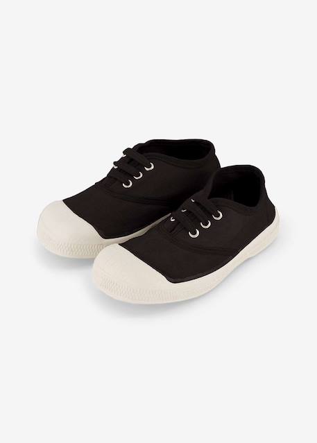 Tennis lacets enfant Bleu vif+Carbone+Citron+Electrique+Gris+Indigo+Kaki+Outre mer+Pomme+Rose+Rose leger+Rose tendre+Soleil 6 - vertbaudet enfant 
