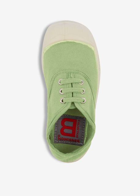 Tennis lacets enfant Bleu vif+Carbone+Citron+Electrique+Gris+Indigo+Kaki+Outre mer+Pomme+Rose+Rose leger+Rose tendre+Soleil 40 - vertbaudet enfant 