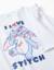 Pyjama long en coton à imprimé stitch Blanc 3 - vertbaudet enfant 