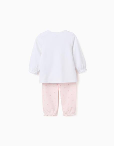 Pyjama à manches longues et imprimé Blanc 2 - vertbaudet enfant 
