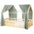 Ciel de lit cabane en gaze de coton duo 420 cm Beige+Blanc+Bleu+Camel+Écru+Gris+Marron+Pêche+Rose+Terracotta+Vert 53 - vertbaudet enfant 
