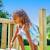 Plateforme avec échelle 120 cm skywood bois Marron - bleu 6 - vertbaudet enfant 