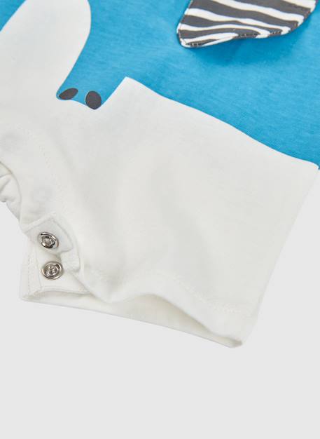 Barboteuse bébé en coton Blanc 4 - vertbaudet enfant 