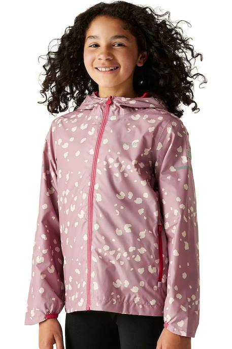 Veste imperméable lever ii Lilas / vanille clair / bordeaux 4 - vertbaudet enfant 