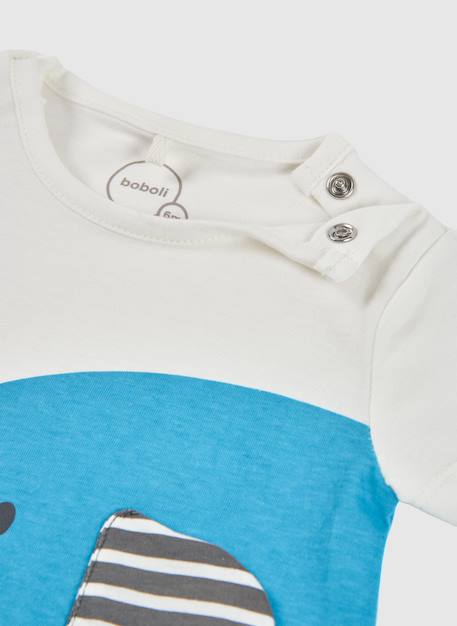 Barboteuse bébé en coton Blanc 3 - vertbaudet enfant 