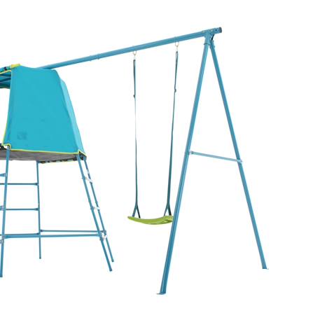 Bras de portique 1 balançoire explorer tour métal Bleu - vert 4 - vertbaudet enfant 
