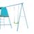 Bras de portique 1 balançoire explorer tour métal Bleu - vert 4 - vertbaudet enfant 