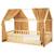 Ciel de lit cabane en gaze de coton duo 330 cm Beige+Blanc+Bleu+Camel+Écru+Gris+Marron+Rose+Terracotta+Vert 18 - vertbaudet enfant 