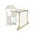 Filet à grimper et balançoire skywood bois fsc® Marron - bleu - vert 1 - vertbaudet enfant 