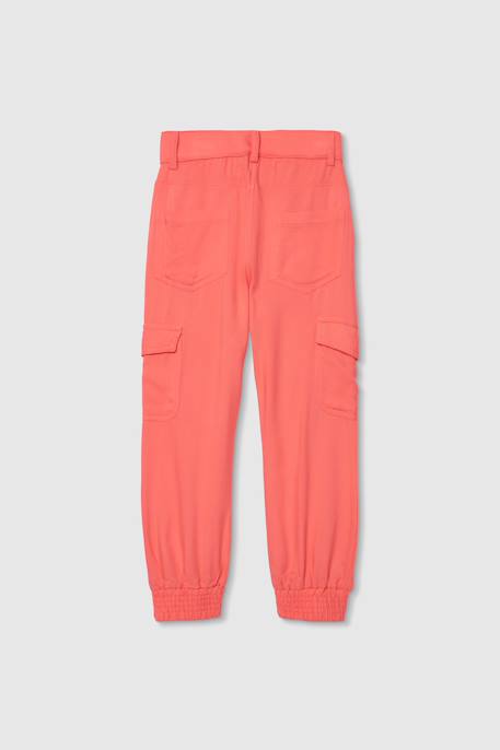 Pantalon cargo  fille Rose 2 - vertbaudet enfant 