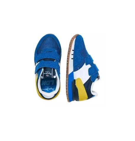 Baskets synthétique - london one bk Bleu/jaune 3 - vertbaudet enfant 