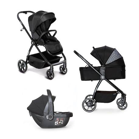 Trio poussette, nacelle, et siège auto Rodas Beige+Noir 7 - vertbaudet enfant 