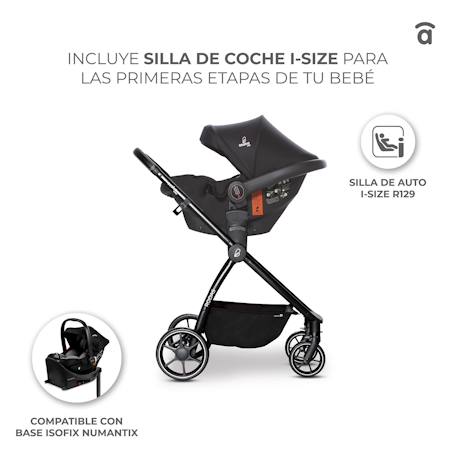 Trio poussette, nacelle, et siège auto Rodas Beige+Noir 4 - vertbaudet enfant 